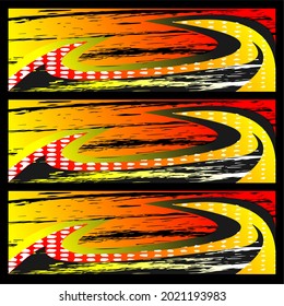 Racing car wrap. Abstract strip for racing car wrap, sticker, and decal