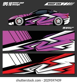 Racing car wrap. Abstract strip for racing car wrap, sticker, and decal. vector eps 10 format.