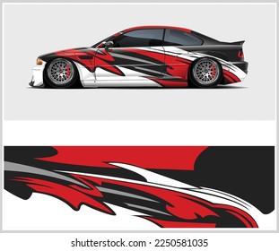 Racing car wrap. Abstract strip for racing car wrap, and decal. vector eps 10 format.