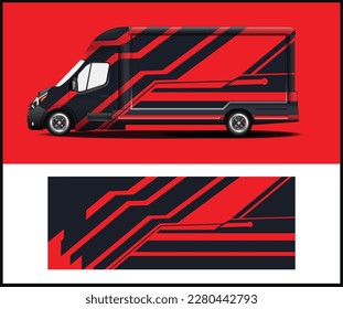 Racing car wrap. Abstract strip for racing car wrap