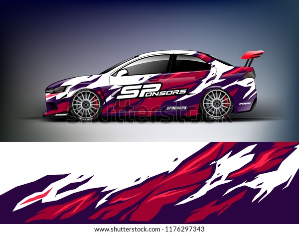 Racing car wrap. Abstract strip for\
racing car wrap, sticker, and decal. vector eps 10\
format.