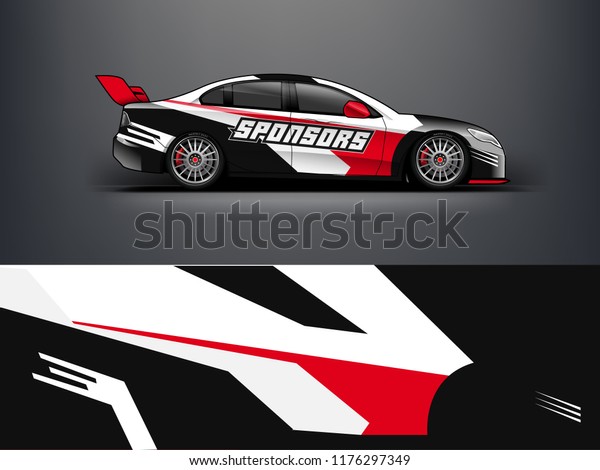 Racing car wrap. Abstract strip for
racing car wrap, sticker, and decal. vector eps 10
format.