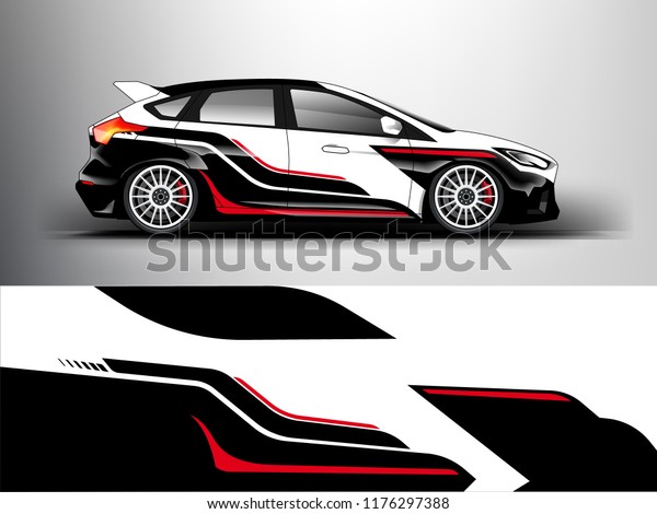 Racing car wrap. Abstract strip for\
racing car wrap, sticker, and decal. vector eps 10\
format.