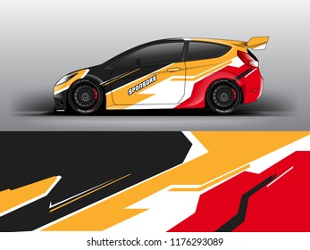 Racing car wrap. Blue abstract strip for racing car wrap, sticker, and decal. vector eps 10 format.