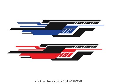 racing car wrap decal design vector