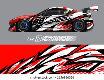 Racing Car Wrap Decal Illustration Abstract Stock Vector (Royalty Free ...