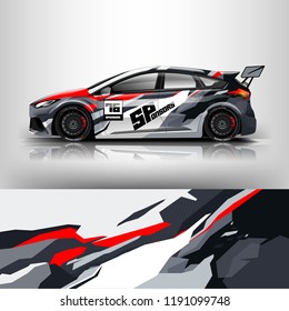Racing car wrap. wrap design for racing car
