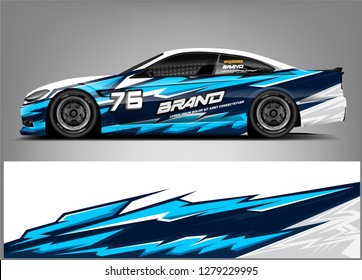 Racing Car wrap design. Abstract racing car wrap design. ready print vecror eps format