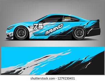 Racing Car Wrap design. Custom racing wrap design. ready print sticker decal vinyl