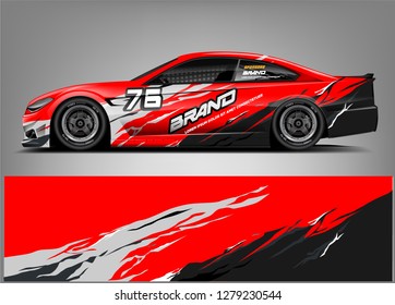 Racing Car Wrap design. Custom racing wrap design. ready print sticker decal vinyl