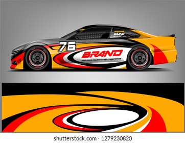 Racing Car Wrap design. Custom racing wrap design. ready print sticker decal vinyl