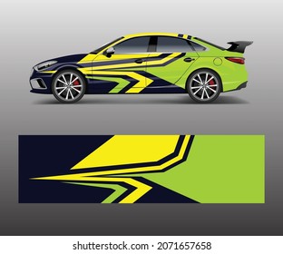 Racing car wrap design. wrap design for custom sport car.