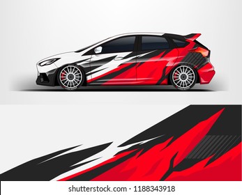 Racing car wrap. wrap design for racing car event.