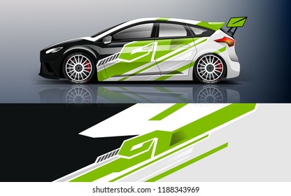 Racing car wrap. wrap design for racing car event.