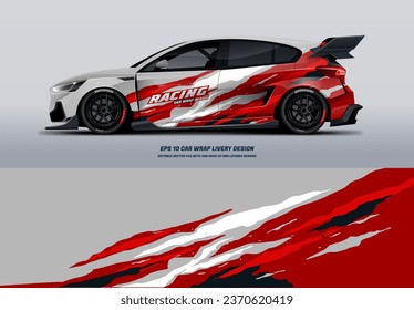 Racing Car Wrap Design with printable file below