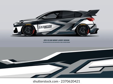 Racing Car Wrap Design with printable file below