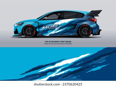 Racing Car Wrap Design with printable file below