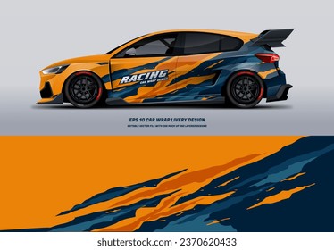 Racing Car Wrap Design with printable file below