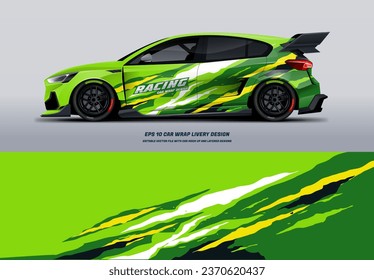 Racing Car Wrap Design with printable file below