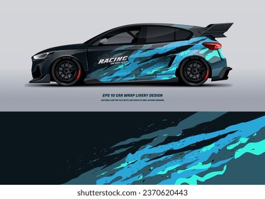 Racing Car Wrap Design with printable file below