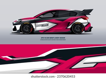 Racing Car Wrap Design with printable file below