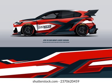 Racing Car Wrap Design with printable file below