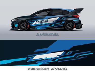 Racing Car Wrap Design with printable file below