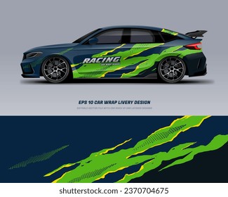 Racing Car Wrap Design with printable file below