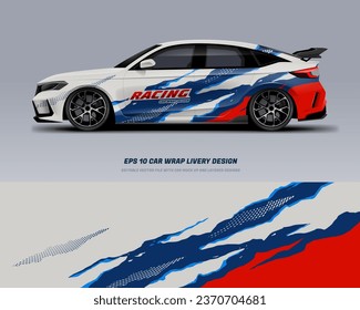 Racing Car Wrap Design with printable file below