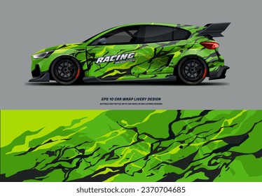 Racing Car Wrap Design with printable file below