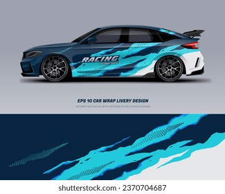 Racing Car Wrap Design with printable file below