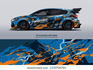 Racing Car Wrap Design with printable file below