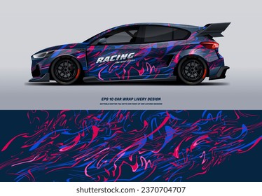 Racing Car Wrap Design with printable file below