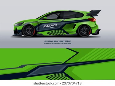 Racing Car Wrap Design with printable file below