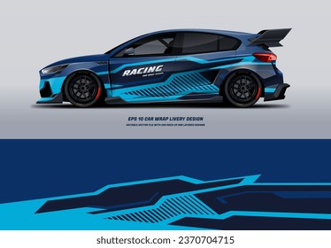 Racing Car Wrap Design with printable file below
