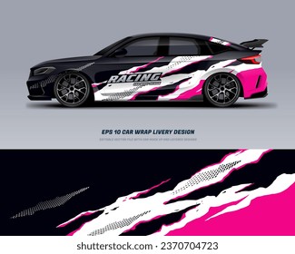 Racing Car Wrap Design with printable file below