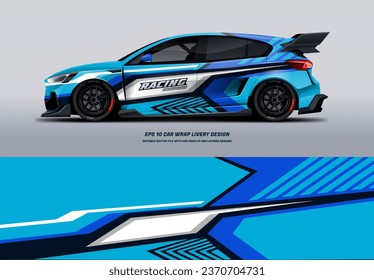 Racing Car Wrap Design with printable file below