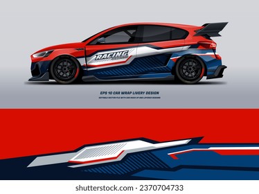 Racing Car Wrap Design with printable file below