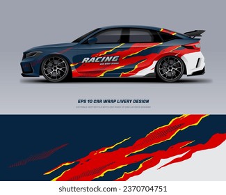 Racing Car Wrap Design with printable file below