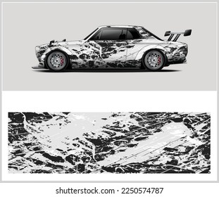 Racing Car Wrap design. ready print eps format.