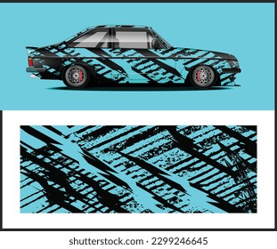Rennwagen-Wrackdesign, Rusty-Metallplatten