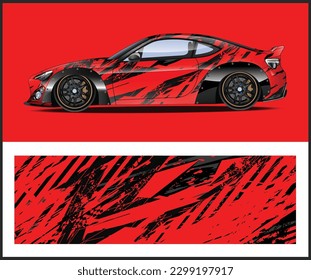 
Racing car wrap design. sports car wrap design