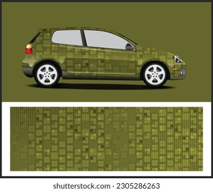 Racing car wrap design, Sports car wrap decal design