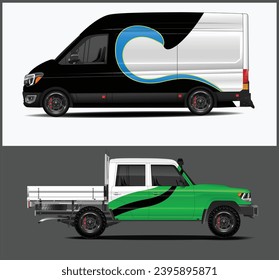 Racing car wrap design. sports car wrap design