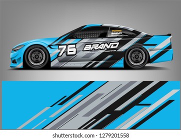 Racing Car Wrap design. sticker decal design. ready print eps format.