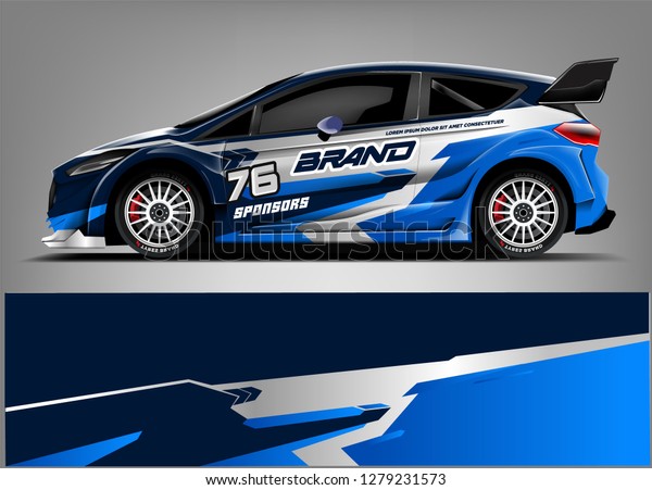 Racing Car wrap design.\
Racing sticker background. abstract racing line. ready print vector\
eps format.