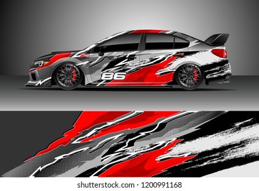 Racing Car Wrap Design Vector Graphic Stock Vector (Royalty Free ...