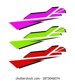 Vektorgrafik-Vektorgrafik-Vektorgrafik-Vektorgrafik für Racing Car Wrap-Design 