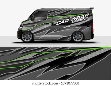 Racing car wrap design vector for vehicle vinyl sticker and automotive decal livery
