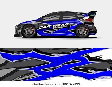 Design-Vektorgrafik für Racing-Automobil-Aufkleber und Kfz-Dekorlienbelag